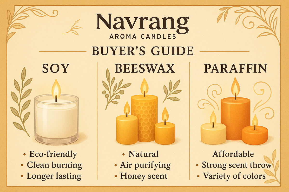 Soy, Beeswax, or Paraffin? A Navrang Candle Buyer’s Guide