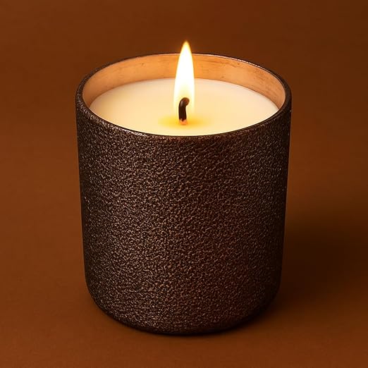Dana Glass Scented Candle | 36-Hour Burn | Wooden Wick | 3x3 inch