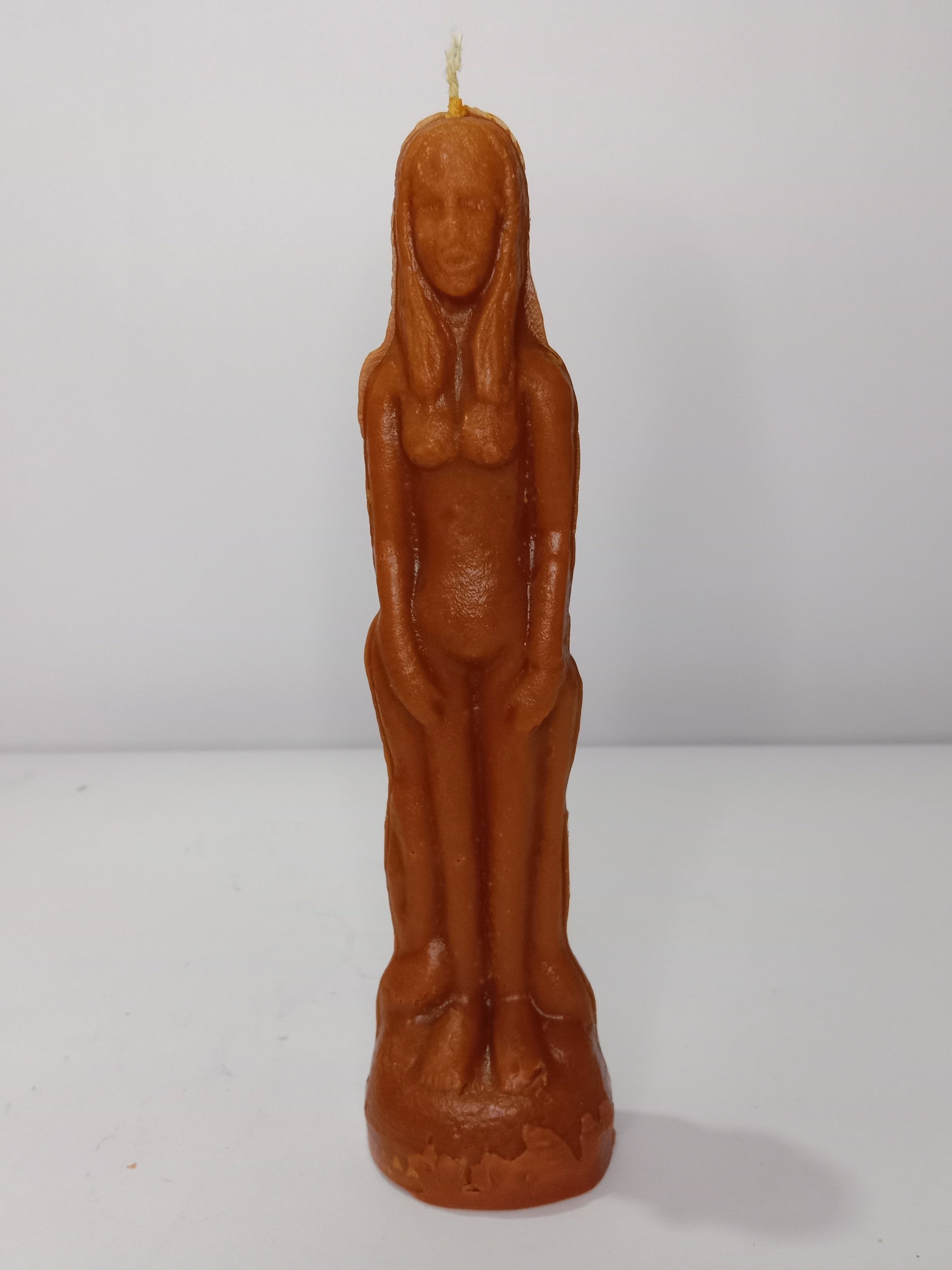 Handcrafted Green Female Figure Candle | Artistic Body Sculpture | Navrang Aroma Candles