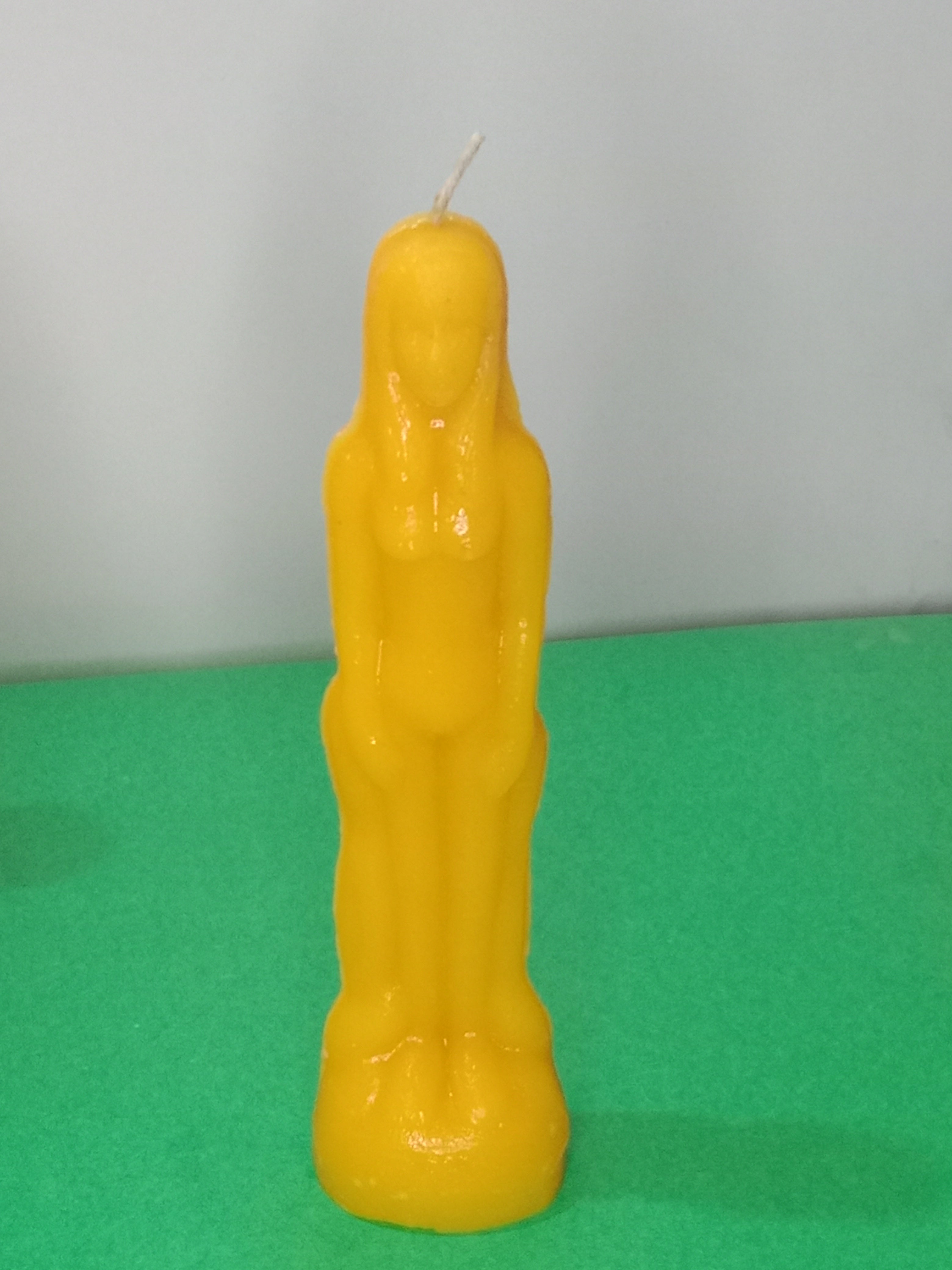 Handcrafted Green Female Figure Candle | Artistic Body Sculpture | Navrang Aroma Candles