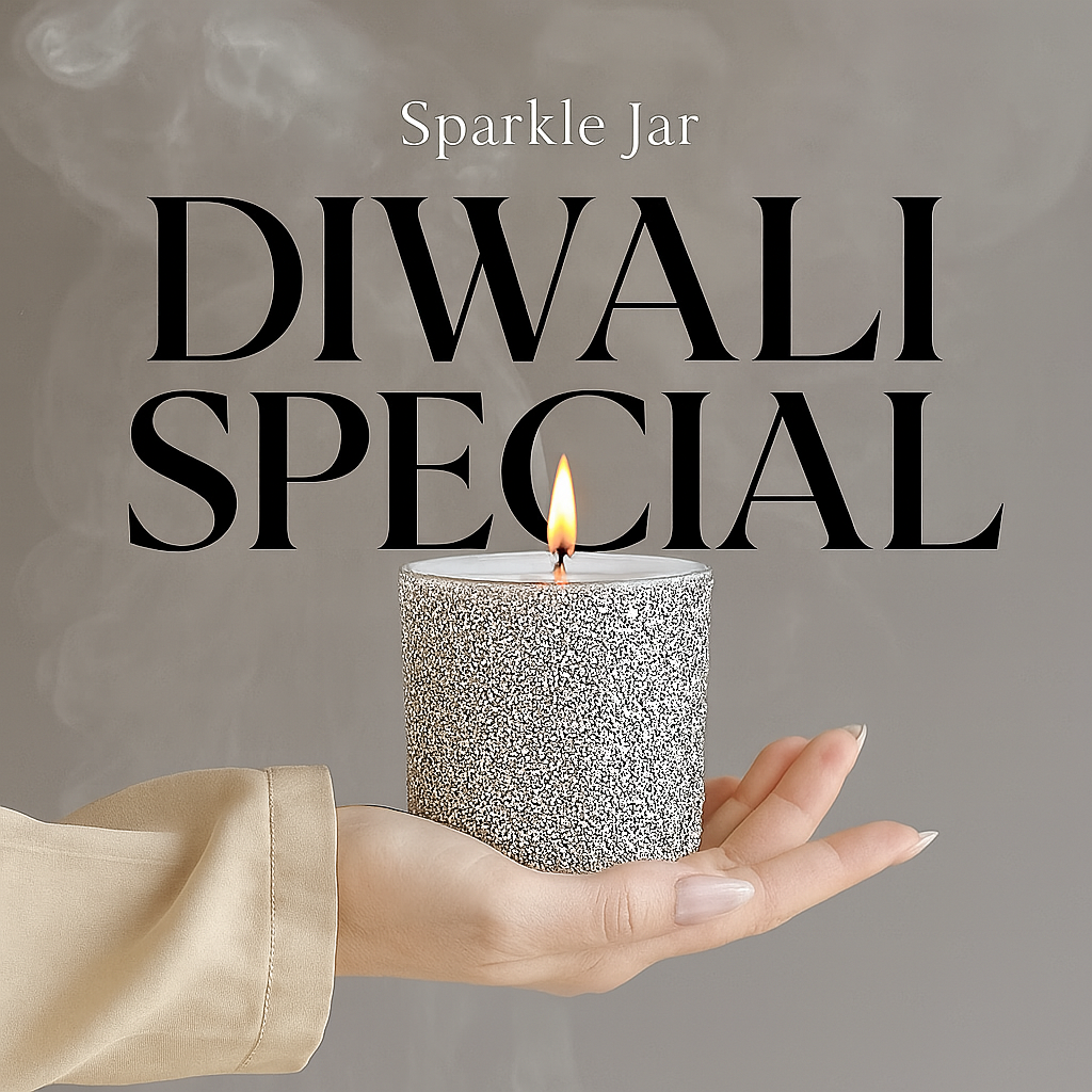 Blue Sparkle Jar Candle ( 200g Soy Wax ) Aromatheraphy