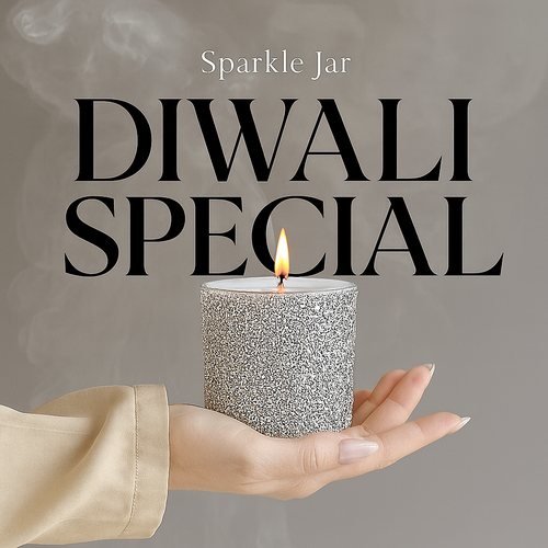 Blue Sparkle Jar Candle ( 200g Soy Wax ) Aromatheraphy