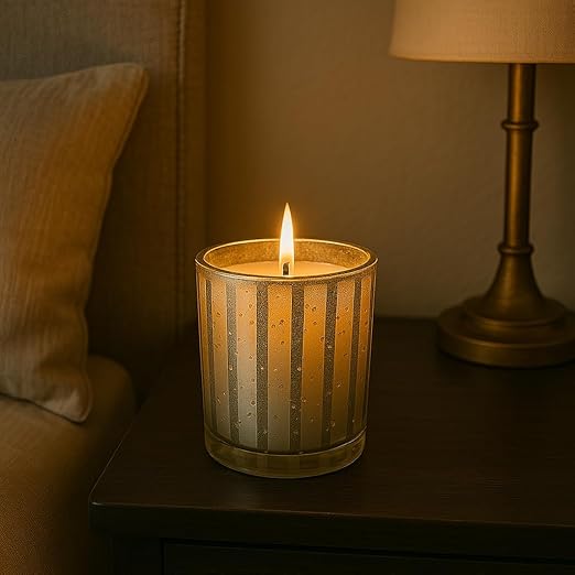 Navrang Aroma Candles Mercury Glass Soy Wax Candle – 200g | 48-Hour Burn