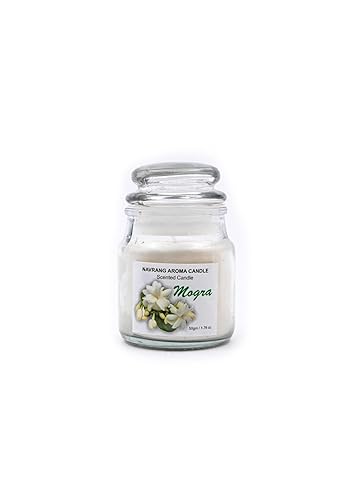 Mogra Scented Yankee Jar Candle - Lasts Upto 48 Hours