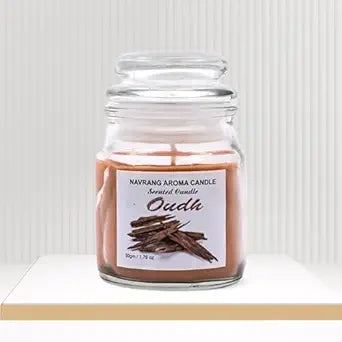 Mogra Scented Yankee Jar Candle - Lasts Upto 48 Hours