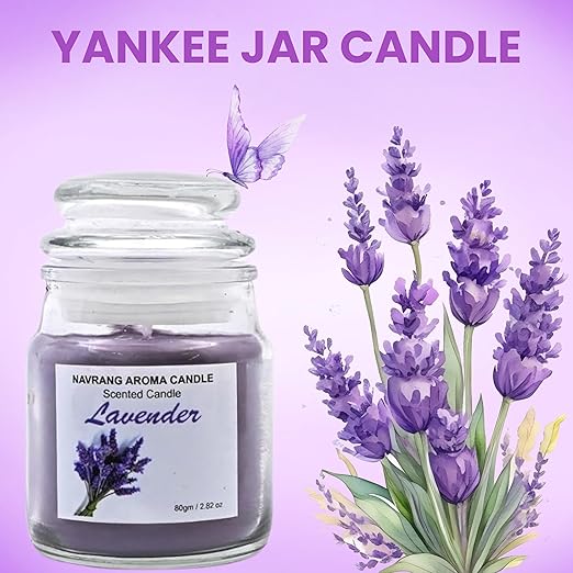 Mogra Scented Yankee Jar Candle - Lasts Upto 48 Hours