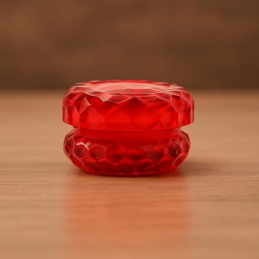 Diamond Cut Scented Candle with Lid |100% Pure Soy Wax | Impressive Design for Home Décor | Eco Friendly | Smokeless and Clean Burning | Aroma Therapy (Red) || The Remedial store