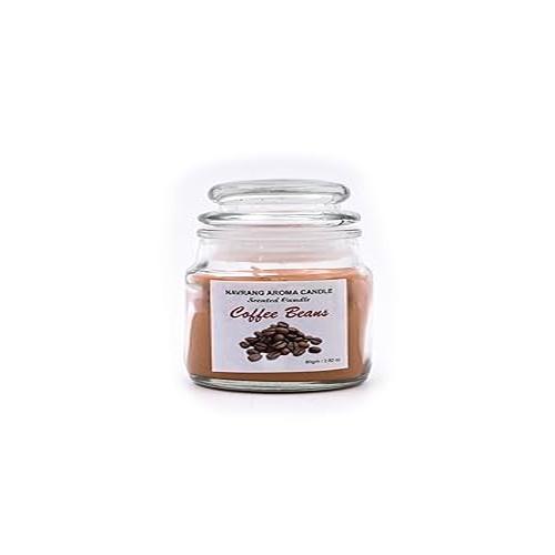 Pack of 2 - Coffee Beans Scented Yankee Jar Candle - Lasts Upto 48 Hours - THE REMEDIAL STORE