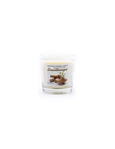 Pack of 3 Sandlewood  Votive Glass Scented Candle - Lasts Upto 48 Hours - THE REMEDIAL STORE