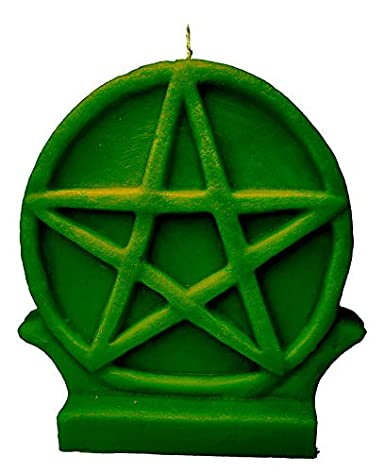 Green Pentacle Candle - 400 gm | Aromatherapy Scented Candle | The Remedial Store