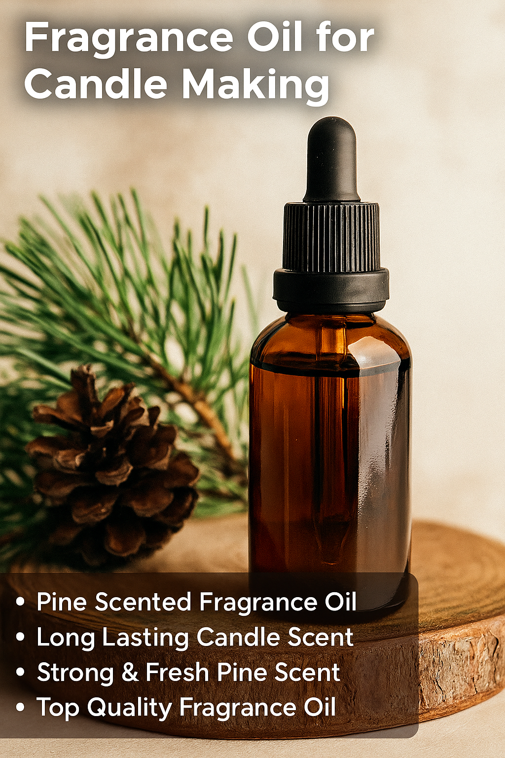 500ml Pine Premium Candle Fragrance Oil – Long-Lasting & Rich Scent for DIY Candles | The Remedial Store